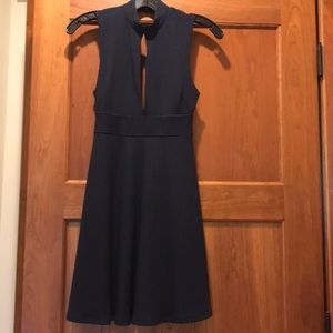 Navy blue comfy cutout dress!